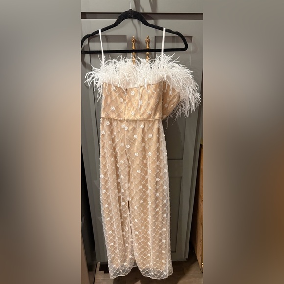 Mac Duggal Embellished Strapless Column Dress Size 8 - Picture 4 of 7